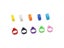 2000 Pcs Bird Clip Ring 8mm Plastic Parrot Pigeons 10 Colors Marking Ring Pet Carousel 5