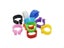 2000 Pcs Bird Clip Ring 8mm Plastic Parrot Pigeons 10 Colors Marking Ring Pet Carousel 7