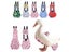 Pet Supplies Washable Nylon Duck Diaper For Chickens Geese Elastic Band Bowknot Carousel 2