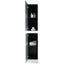 Soho Floor Side Cabinet 1900mm - Glossy White Carousel 3