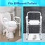 Toilet Shower Commode Chair Bathroom Bedside Adjustable Seating Carousel 5
