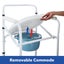 Toilet Shower Commode Chair Bathroom Bedside Adjustable Seating Carousel 6