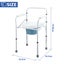 Toilet Shower Commode Chair Bathroom Bedside Adjustable Seating Carousel 9
