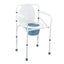 Toilet Shower Commode Chair Bathroom Bedside Adjustable Seating Carousel 12