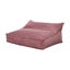 Cadence & Co. Wilde Ribbed Luxe Fleece Double Sofa Bean Bag Lounge Cover Blush Carousel 5