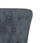 High Back Chair Dark Grey Velvet Button Design Tpxalp Carousel 6