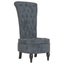 High Back Chair Dark Grey Velvet Button Design Tpxalp Carousel 8