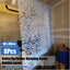 Brand New 8Pcs White Wall Hanging Net curtains Room Divider Panel *Clearance* Carousel 9