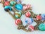 Post-Modern Venetian Art Glass Statement Necklace xtra Long tassel heart lariat Carousel 5