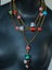 Post-Modern Venetian Art Glass Statement Necklace xtra Long tassel heart lariat Carousel 4