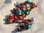 Post-Modern Venetian Art Glass Statement Necklace xtra Long tassel heart lariat Carousel 11