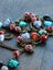 Post-Modern Venetian Art Glass Statement Necklace xtra Long tassel heart lariat Carousel 14