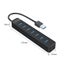 Ultra Slim ORICO® 7 Port USB 3.0 HUB with Type C Power Port, TWU3-7A BLACK Carousel 1