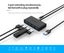 1m ORICO® 4 Port USB3.0 HUB with Micro USB Input, for Windows Linux Mac BLACK Carousel 4