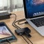 1m ORICO® 4 Port USB3.0 HUB with Micro USB Input, for Windows Linux Mac BLACK Carousel 10