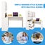 Computer Desk and Bookcase 3in1 Study Writing Laptop Table Shelving Office Books Carousel 5