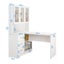 Computer Desk and Bookcase 3in1 Study Writing Laptop Table Shelving Office Books Carousel 6