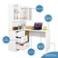 Computer Desk and Bookcase 3in1 Study Writing Laptop Table Shelving Office Books Carousel 9