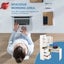 Computer Desk and Bookcase 3in1 Study Writing Laptop Table Shelving Office Books Carousel 10