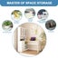Computer Desk and Bookcase 3in1 Study Writing Laptop Table Shelving Office Books Carousel 12