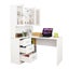Computer Desk and Bookcase 3in1 Study Writing Laptop Table Shelving Office Books Carousel 15