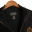 Ralph Lauren Navy Blue Crest Embroidered Knit Half Zip Sweater Large Carousel 3