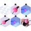 120 Nail Color Cards Tips Natural Round Nail Tips With Sticker Color Carousel 6