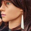 Natural Hand Carved Maori Bone Carving Earrings - Carved Toki Drops Carousel 4