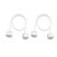 Hod Health & Home Curtains 1 Or 2 Pairs Of Clips Magnetic Ball Holdbacks Tieback Carousel 6