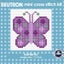 Beutron Mini Cross X Stitch Butterfly Kit for Beginner 7x7cm Carousel 1
