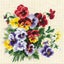 Riolis Pansy Medley - Cross Stitch Kit Carousel 1