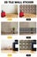 \NEW 3D Boho Style Brick Tile PVC Wall Sticker Waterproof Self-Adhesive Decor Carousel 8