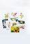 Pack of 10 Blank Greeting Cards - Contemporary Flowers - Designed by NZ Artist Carousel 1