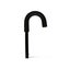 Crook Handle Walking Stick - Black Lightweight Cane Carousel 4