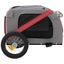 New Pet Bike Trailer Bicycle Dog Stroller Red and Grey Oxford Fabric and Iron Carousel 7