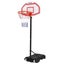 Everfit 2.1M Adjustable Portable Basketball Stand Hoop System Rim White Carousel 1