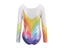 5-14 Years Girls Gymnastics Leotards Bronzing Dance Sleeveless/Long Sleeve Carousel 5