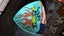 Hand painted Chevrolet corvette plate with stand. Carousel 5