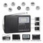 Portable Bluetooth Radio, FM AM Shortwave Radios with Sleep Timer Carousel 7