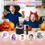 Karaoke Machine for Kids with 2 Wireless Mics, Gifts Toys for Girls Boys, Black Carousel 7