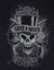 Guns N Roses T Shirt Faded Skull Band Logo Official Raglan 3/4 Sleeve Womens Carousel 2