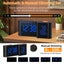 Dual Screen LED Digital Alarm Clock with FM Radio USB Charging Carousel 8