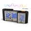 Dual Screen LED Digital Alarm Clock with FM Radio USB Charging Carousel 12