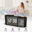 Dual Screen LED Digital Alarm Clock with FM Radio USB Charging Carousel 8