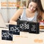 Dual Screen LED Digital Alarm Clock with FM Radio USB Charging Carousel 10