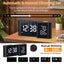 Dual Screen LED Digital Alarm Clock with FM Radio USB Charging Carousel 11