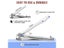 Nail Clippers Scissors For Hard Nails Splash Resistant Wide Durable Carousel 5