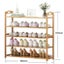 Bamboo dust-proof multi-layer simple storage cabinet multi-storage shoe rack Carousel 1