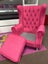 Windmill Kids Furniture - Pink Princess Wing Chair Carousel 6