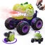 RC Stunt 360 Degree Rotating Car Dino Monster Truck with Spray Carousel 4